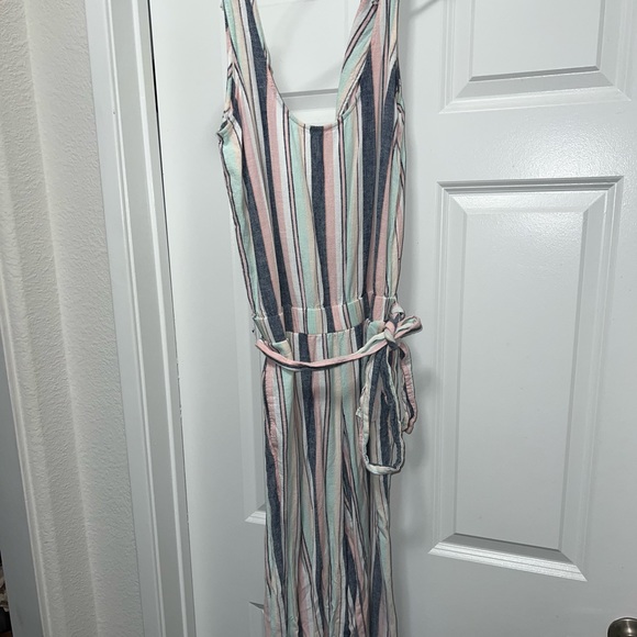 Cloth & Stone Anthropologie Stripe Jumpsuit size XS EUC - Picture 1 of 4